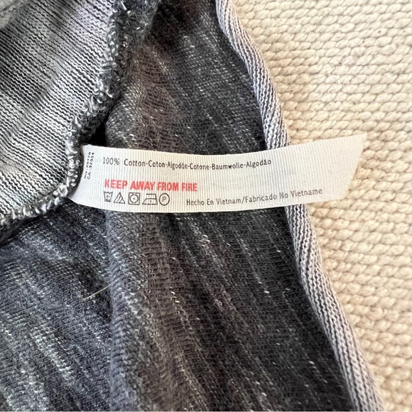 Free People Beach Cowl Neck Tee Grey - Picture 9 of 10